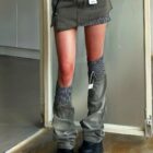 American-style Retro Denim Skirt - Y2K Aesthetic word2