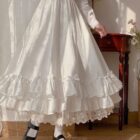Ruffled High Waist Long Skirt - Gothic Lolita word3