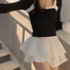 Ballet Style Pleated Skirt - Korean Aesthetic word1