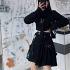 Kakkoi Style Pleated Set - Gothic Aesthetic word2