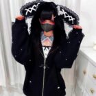 Rabbit Eared Cardigan Hoodie - Cutecore Aesthetic word1