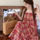 French Style Suspender Skirt - Vintage Aesthetic word2