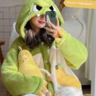 Coral Fleece Long Thickened Nightgown word2