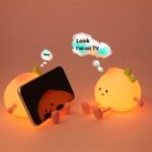 Small Peach Night Lamp - Kawaii Home word1