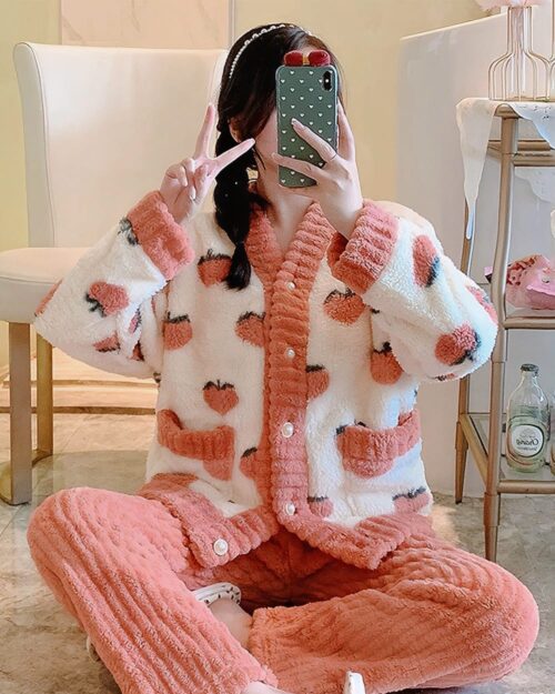 Strawberry Winter Homewear - Kawaii Clothes