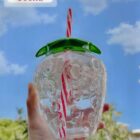 Kawaii Strawberry Water Bottle word1