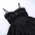 Dark Rose Lace Sling Dress - Gothic Aesthetic word2