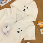 Hooded Short Sleeve Top - Jojifuku Aesthetic word2