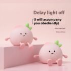 Small Peach Night Lamp - Kawaii Home word1