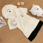 Hooded Short Sleeve Top - Jojifuku Aesthetic word2