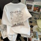 Retro Japanese Print T-shirt word3