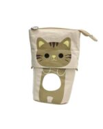 Kawaii cat pencil case, foldable design, Neko Collection.