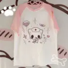Neko Nurse Pink T-Shirt - Cutecore Aesthetic word2