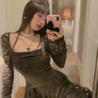 Lace Spring Dress - Gothic Aesthetic word1