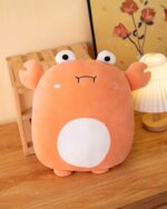 Orange squishy animal plushies featuring a crab design.