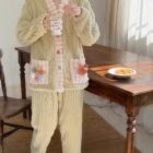 Thick Plush Pajamas - Kawaii Clothes word1