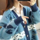 Otom Cat Cardigan Sweater - Vintage Aesthetic word1