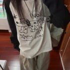 Long Sleeve T-shirt - Dog Doodle word3