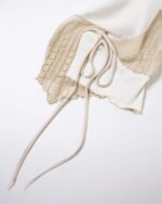 Summer Patchwork Camisole - Coquette Aesthetic top, featuring lace and tie details.