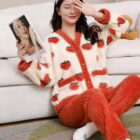 Strawberry Winter Homewear - Kawaii Clothes word2