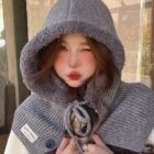 Korean Balaclava Hat - Korean Aesthetic word1