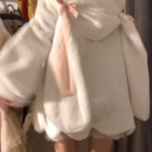 Fluffy Rabbit Ears Hoodie - Kawaii Clothes word3