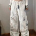 Washed out Artsy Pants - Y2K Aesthetic word2