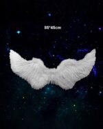 White angel wings attached to a gothic lolita dress, 85*45cm.