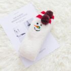 Winter Long Fluffy Socks - Animals Edition word3