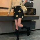 Small High Waist Slimming Hip Skirt - Korean Aesthetic word2