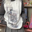 Saggy Short-Sleeved T-Shirt - Animecore Aesthetic word3