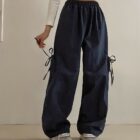Loose Laced Trousers - Korean Aesthetic word2