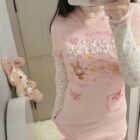Pink Pastel Hooded Dress - Cutecore Aesthetic word3