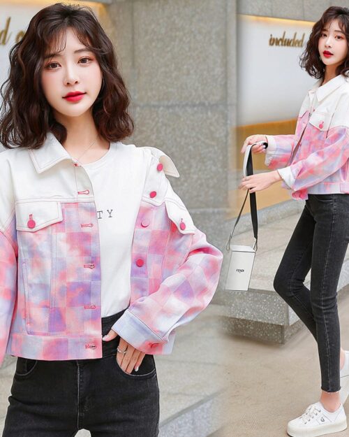 Pink Jacket - Korean Fashion
