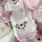 Pink Embroidered Sweater - Jojifuku Aesthetic word2