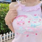 Pink Mezzo Piano Tank Top - Cutecore Aesthetic word2