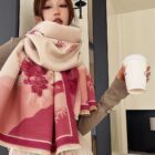 Vegan Cashmere Wide Scarf - Seasons Edition word1