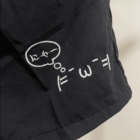 Cute Cotton Black Shorts - Kaomoji Aesthetic word2