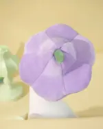 Kawaii Molly the Little Flower Duck plushie toy, a soft, purple flower design.