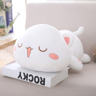 Kawaii Mochi Peach Cat Plushie - Mochi and Goma