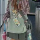 Cat Cafe Sweatshirt - Harajuku Aesthetic word3