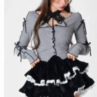Tiered Ruffle Skirt - Kawaii Clothes word2