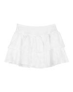 White ruffled skirt, part of the Korean aesthetic set.
