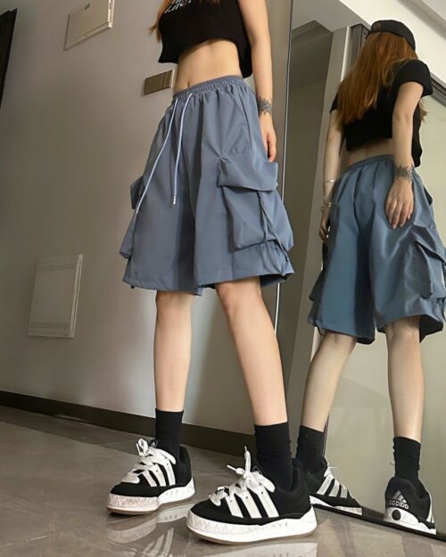 Loose Casual Shorts - Korean Aesthetic