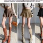 High Waist Mini Skirt - Vintage Aesthetic word1