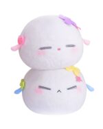 Big Fluff Balls beelzebub plushie pair, soft plush toys, kawaii design.