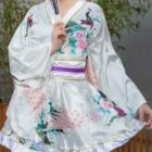 Short Floral Kimono - Japanese Aesthetic word3
