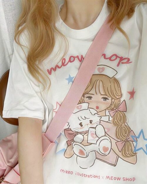 MIKKO Printed Shirt - Harajuku Aesthetic