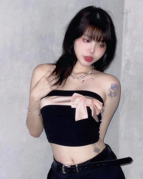 Bow Tube Top - Coquette Aesthetic