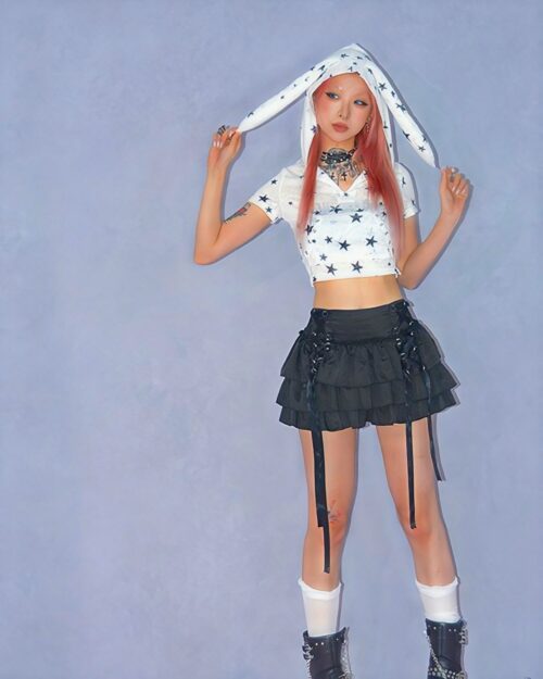 Rabbit Ears Hooded T-shirt - Kawaii Clothes